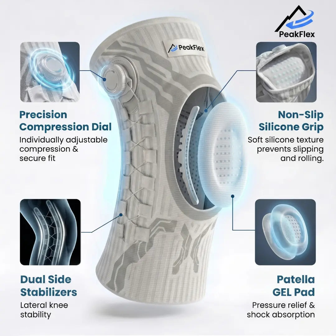PeakFlex Dial Lock Knee Sleeve