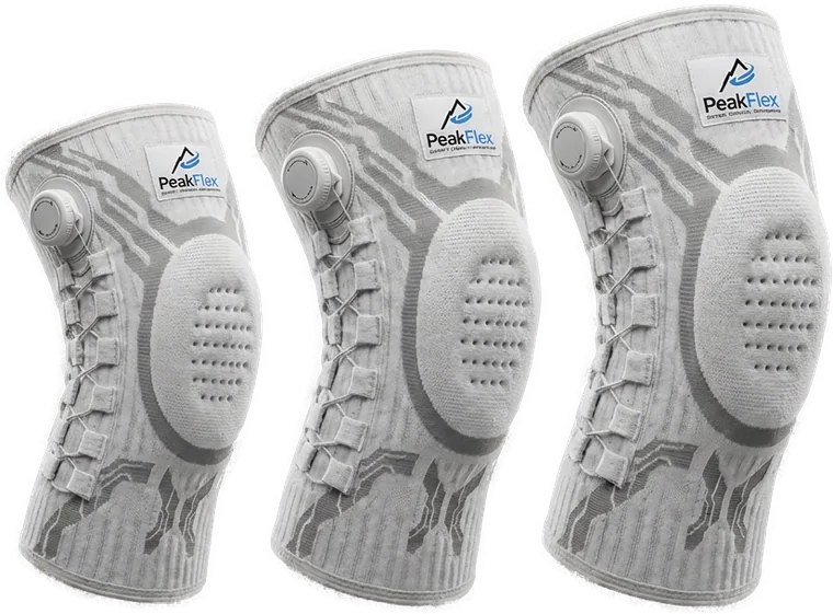 PeakFlex Knee Sleeves in three sizes